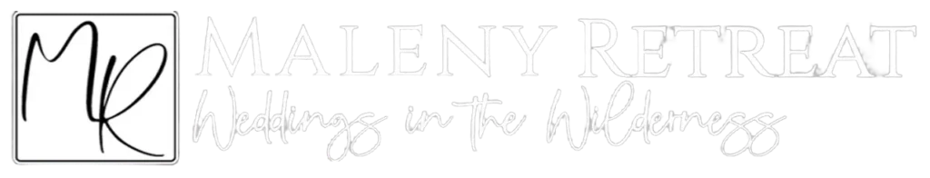 maleny retreat logo horizontal white