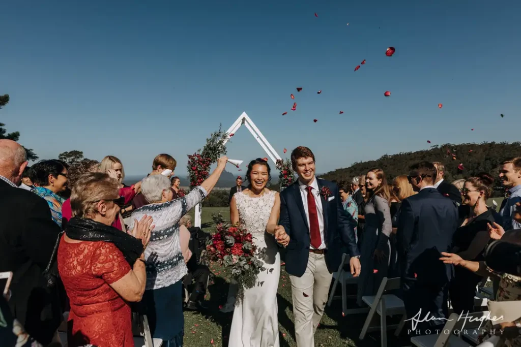 scenic wedding ceremony sunshine coast